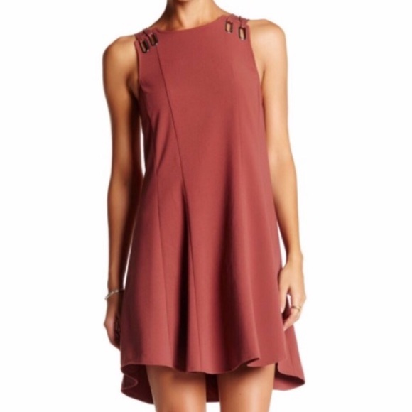 Free People Dresses & Skirts - FREE PEOPLE Red Trapeze Skater Dress L Large