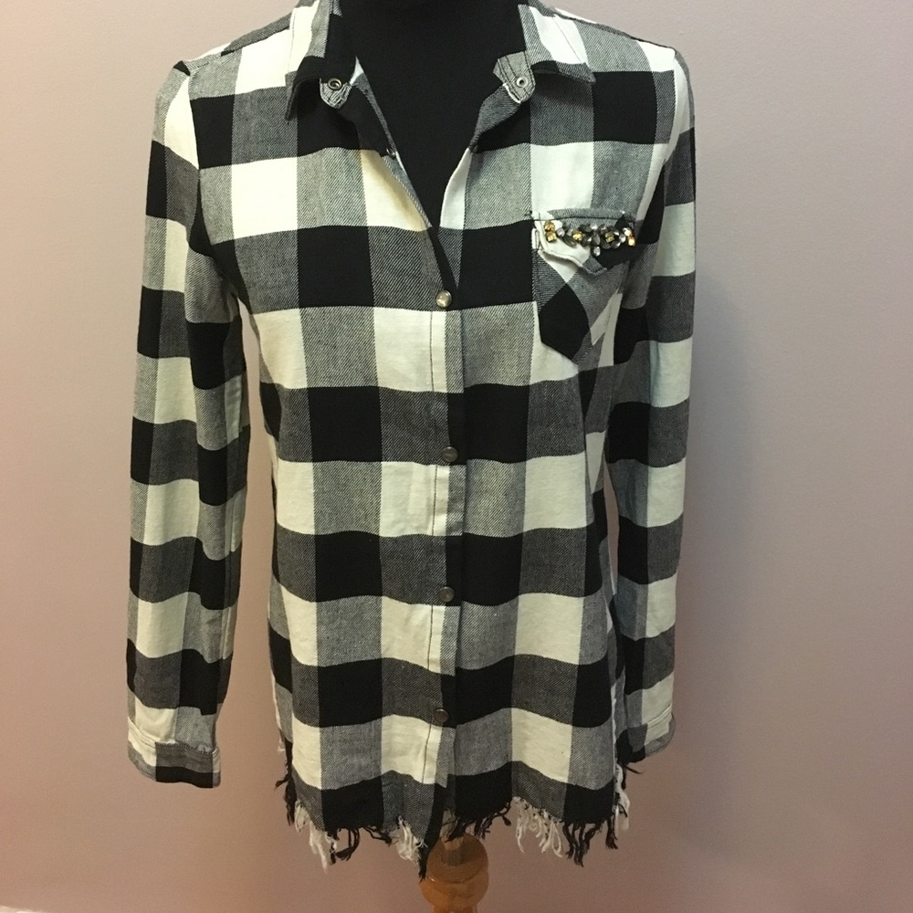 Scotch and soda plaid button down