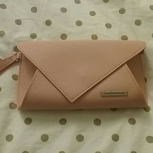 Jantaminiau Blush/Tangerine Clutch w/Strap