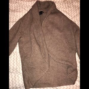 Brown sweater cover up