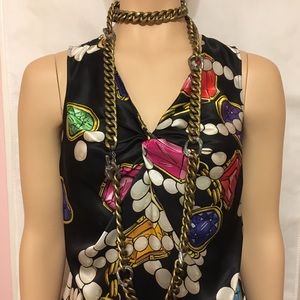 Moschino 100% Silk Blouse (runs small)