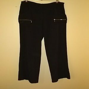 Black dress pants with zippers