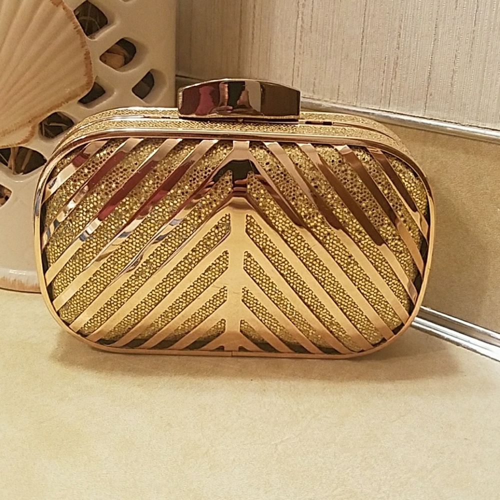 Gold Shiny Clutch Purse