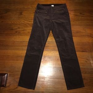 Brown Corduroy straight leg/skinny style jeans