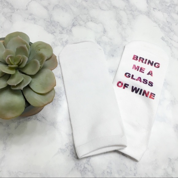 ‘Bring Me Wine' Socks - Picture 2 of 5