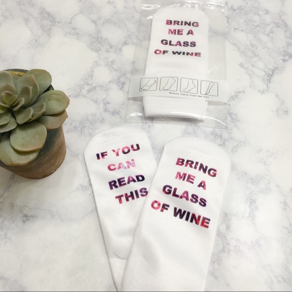 ‘Bring Me Wine' Socks - Picture 3 of 5
