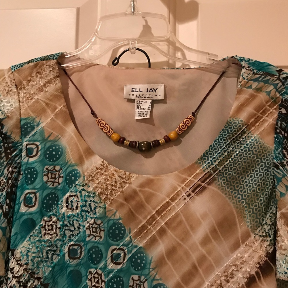 Ell Jay 2 piece top and skirt. SZ 4