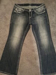 Vigoss Embellished New York Boot Cut Plus Jeans