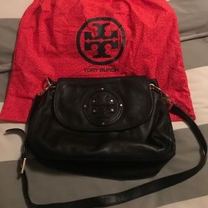 Tory Burch Crossbody Logo Genuine Leather Bag