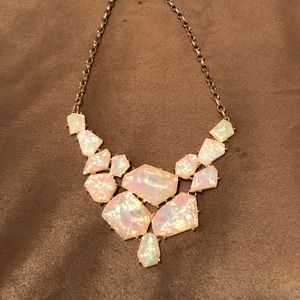 Faux Opal Boutique Statement Necklace