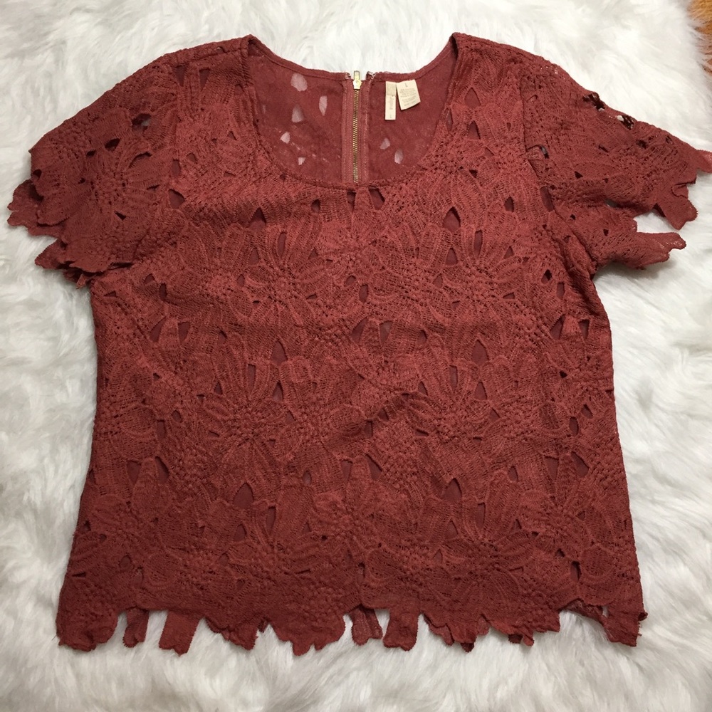 Japna Openwork Mauve Shell Sz Large - image 1