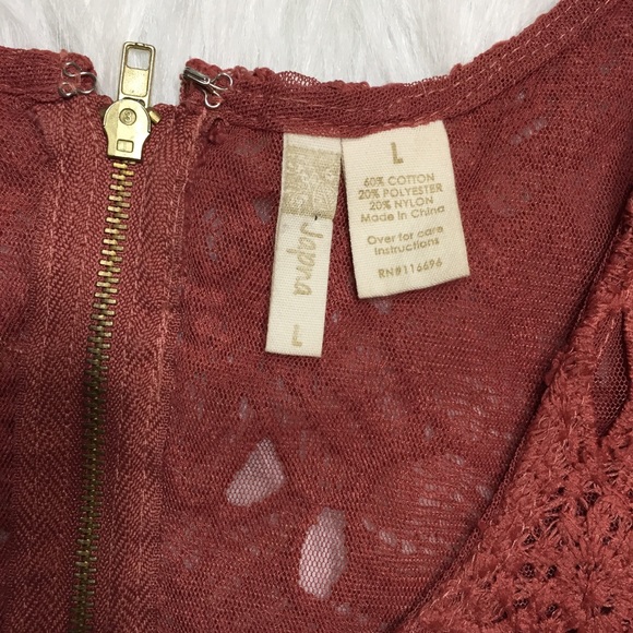 Japna Openwork Mauve Shell Sz Large - Picture 3 of 5