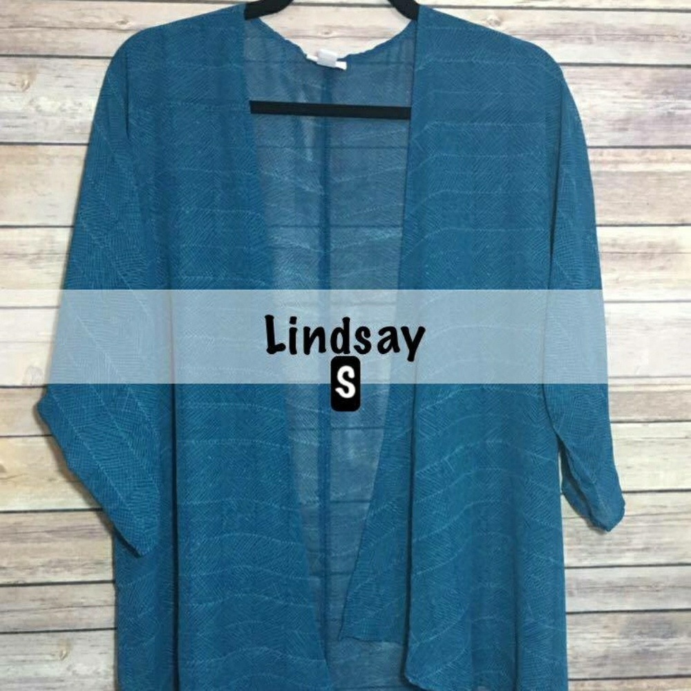 Lularoe Small Sheer Blue Lindsay