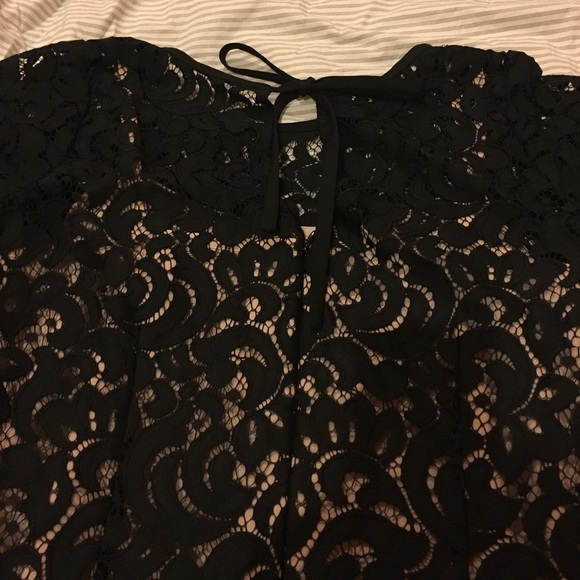 Loft lace shift dress- nude and black - Picture 5 of 5