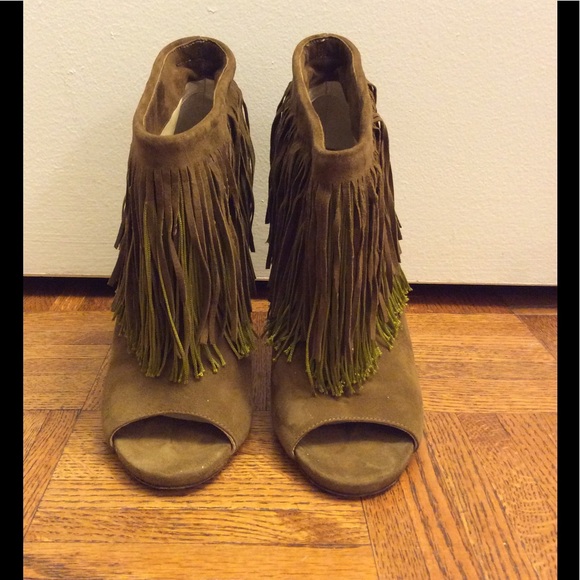 Jimmy Choo Suede Fringe Booties - Picture 2 of 4