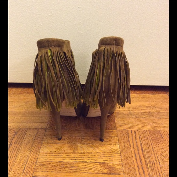 Jimmy Choo Suede Fringe Booties - Picture 3 of 4