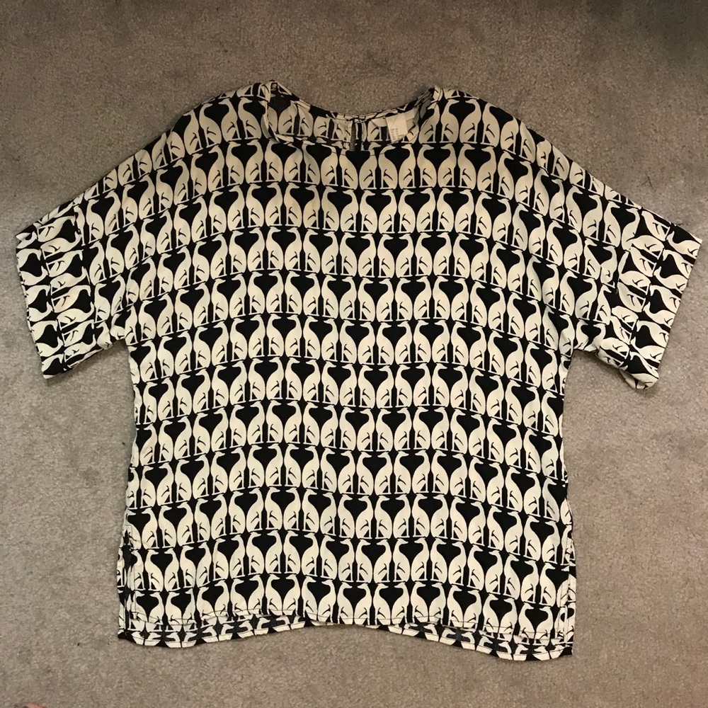 Top with print design