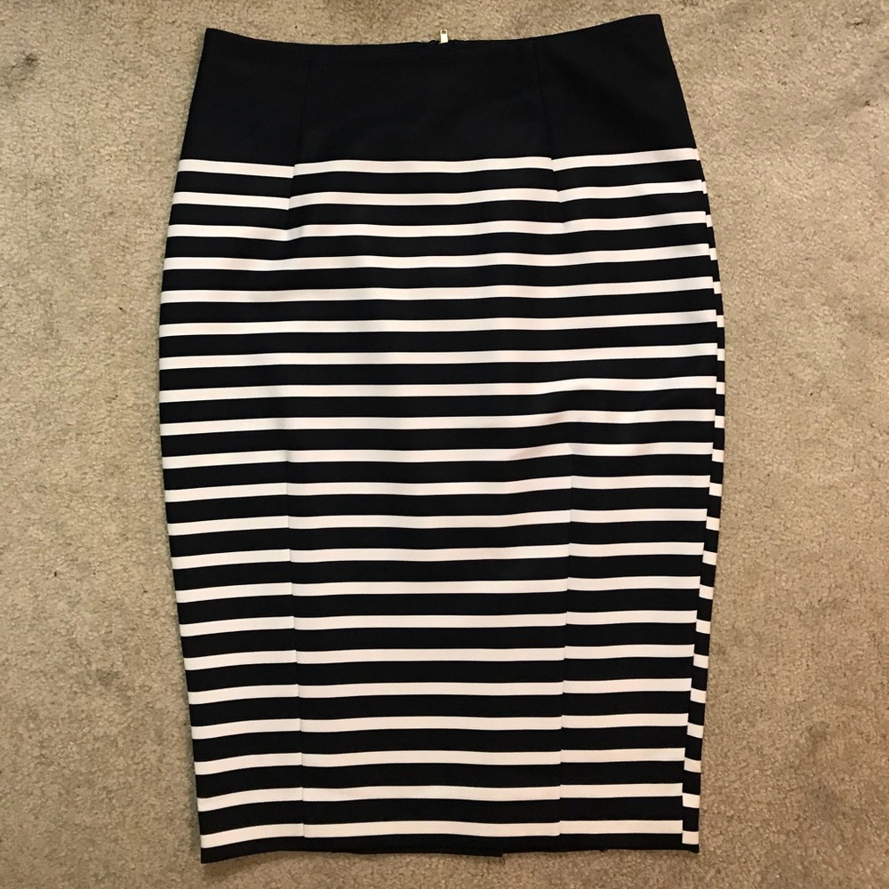 Nautical pencil skirt