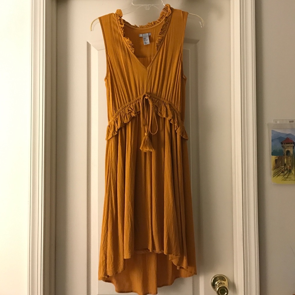 Mustard yellow dress