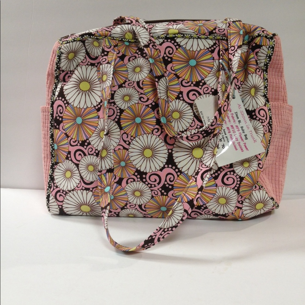 B's bag diaper new tags pink brown