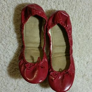 Womens Gap Red Ballet City Flat Size 9
