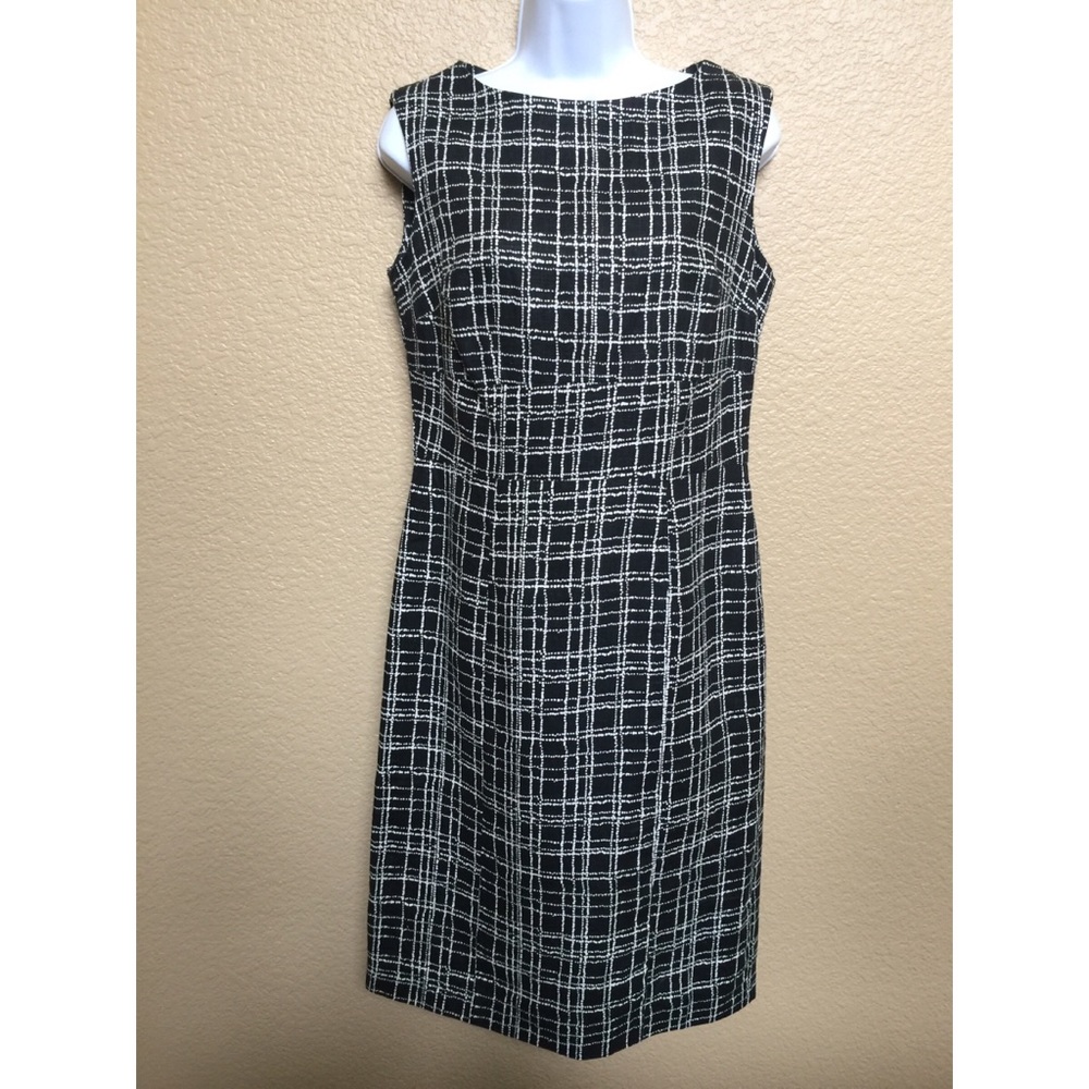 Morena midi black and white dress