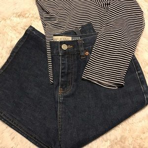 GAP // Dark Denim Skirt w/ Front Slit, 0