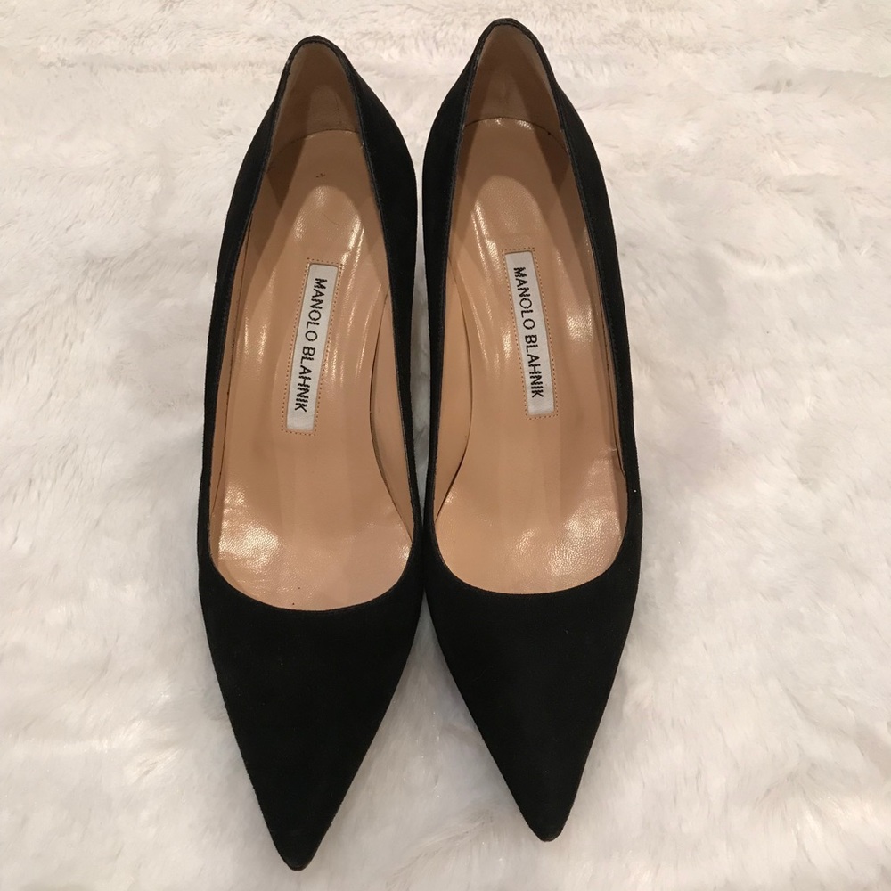 SOLD!! Manolo Blahnik BB Pumps Suede - Picture 3 of 8
