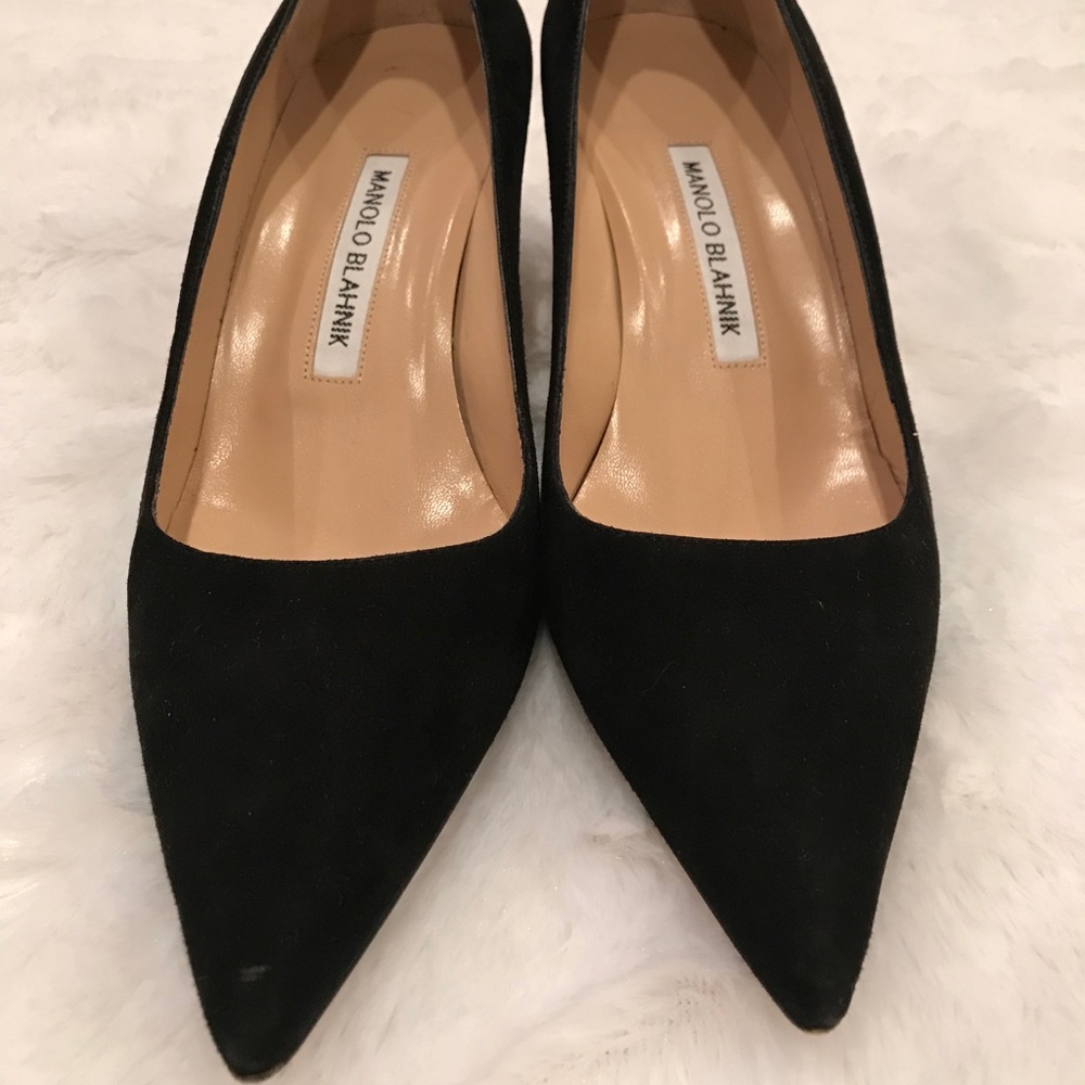 SOLD!! Manolo Blahnik BB Pumps Suede - Picture 2 of 8