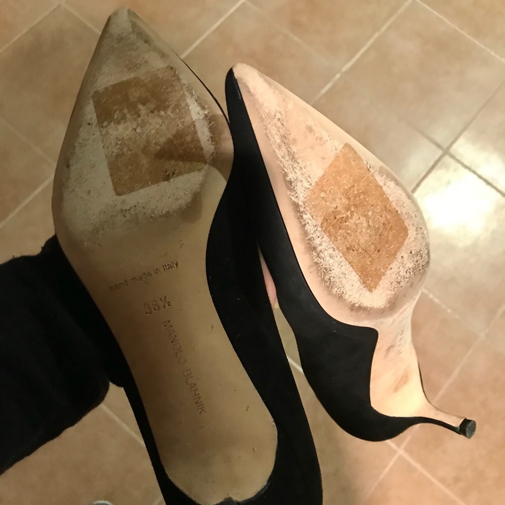 SOLD!! Manolo Blahnik BB Pumps Suede - Picture 7 of 8