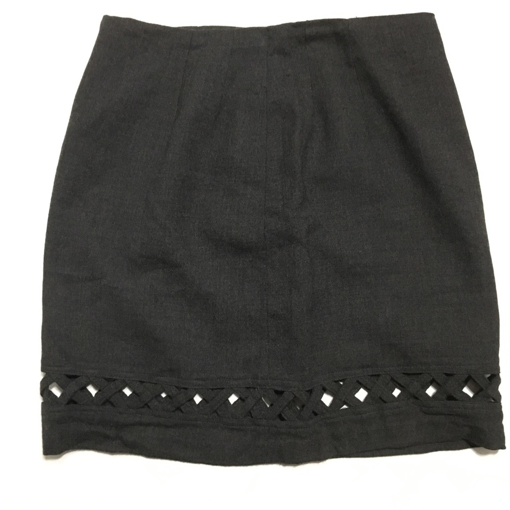 Cynthia Steffe Wool Skirt in Gray Sz 8