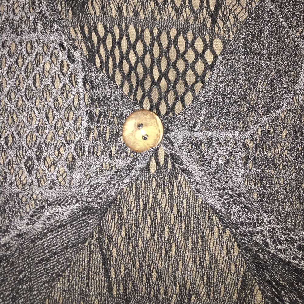 Open Knit Patchwork Lace Vest OSFM - Picture 3 of 4