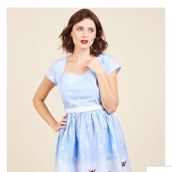 Hell Bunny Work Wonderlands Cotton Dress - Picture 5 of 7