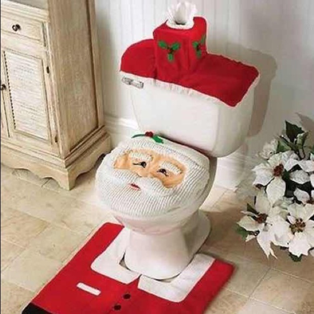 New Santa Toilet Seat Cover