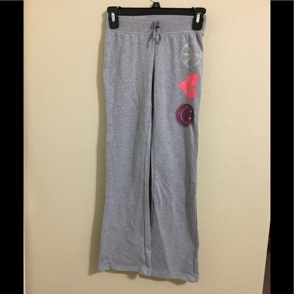 Girl’s sweat pants with patterns NWOT