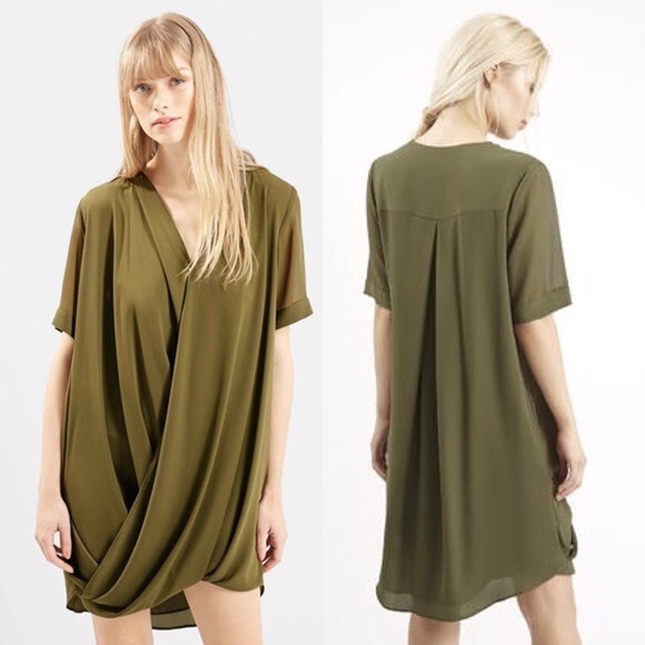 Topshop Draped Mini Dress - Picture 5 of 7