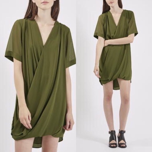 Topshop Draped Mini Dress - Picture 4 of 7