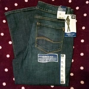 NWT Lee Modern Series Curvy Fit Denim size 14