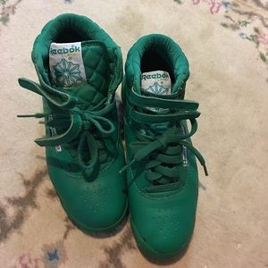 Reebok freestyle high top sneakers