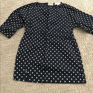 Mabo navy polka dot tunic/dress size 2/3 years