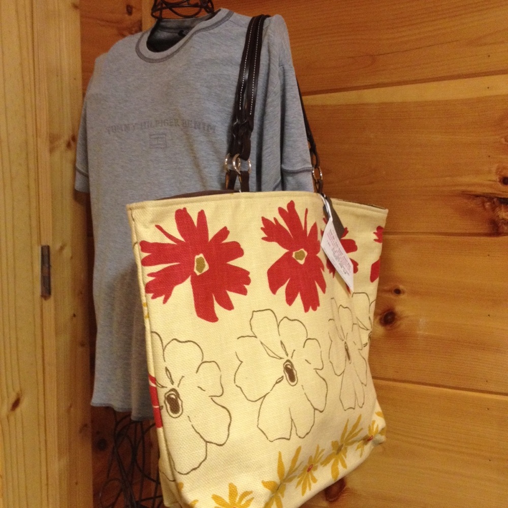 Palm Beach purse tote bag new tags flowers cute