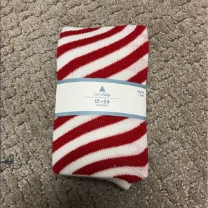 NWT gap candy cane tights size 12-24m