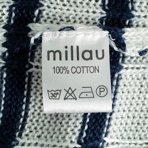 [lf] millau crop boxy s/s striped sweater - Picture 4 of 7