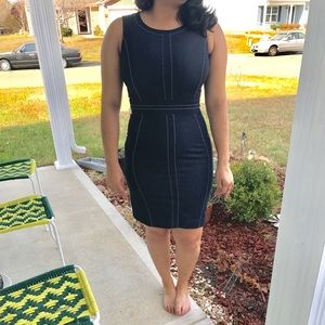 Denim sleeveless dress 👗