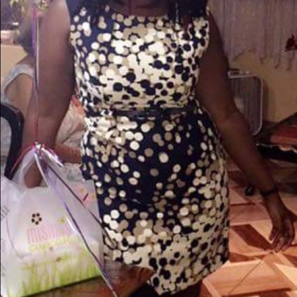 Emma f. Michelle Navy & beige midi - Picture 6 of 6