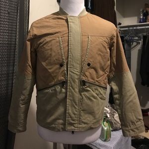 Smith-Wilkes Chapter 1 Tan & Beige Moto Jacket.