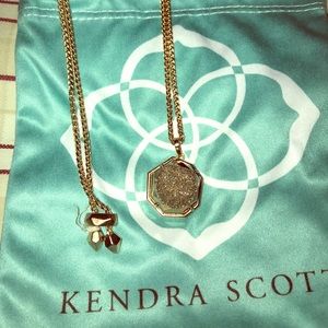 Rose Gold drusy Lizzie long necklace