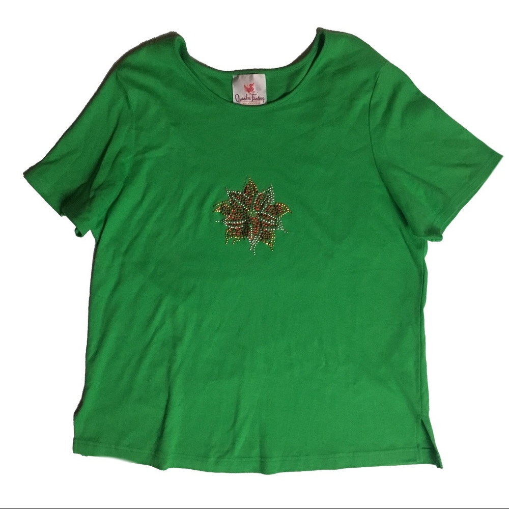 Snowflake Designed T-Shirt by Quacker Factory