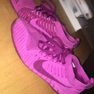 Pink Nike Sock Tennis Shoes