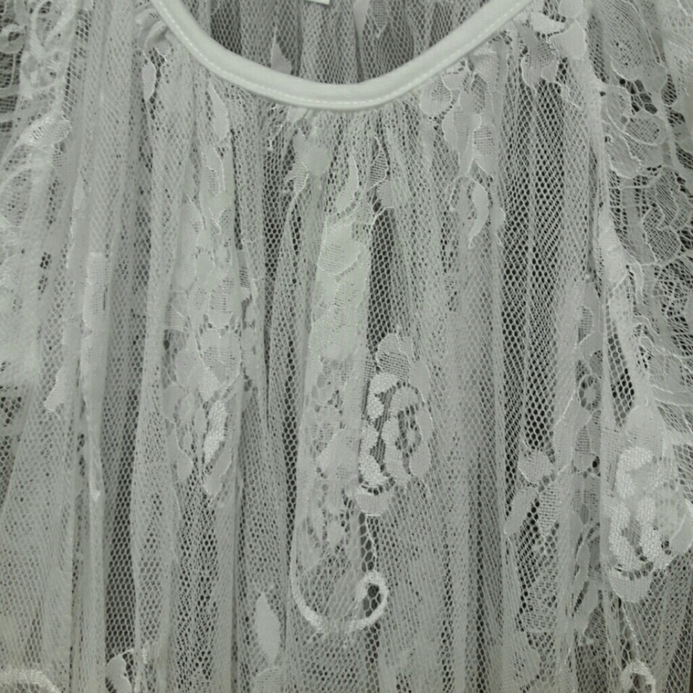 🌴WHITE LACE BOHO DRESS🍍 - Picture 4 of 6